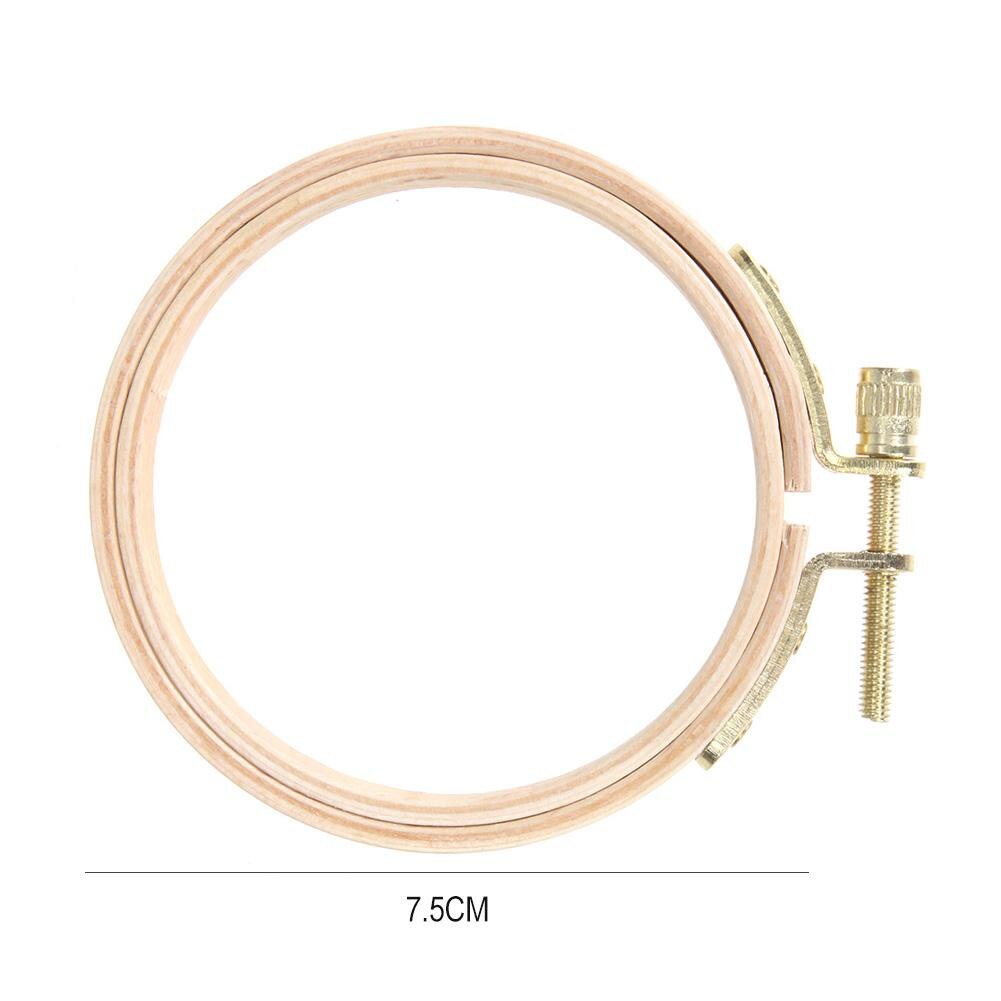 Embroidery Hoop DIY Wooden Cross Stitch Frame Needlework Hoop Ring Hand Embroidery Tool: 7.5cm
