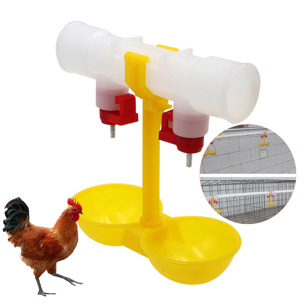 Bebedero de pezón para aves de corral, bebederos para pollos, sistema de bandeja automática de agua, Copas de riego, capa de pollito de un día, 1 Uds.