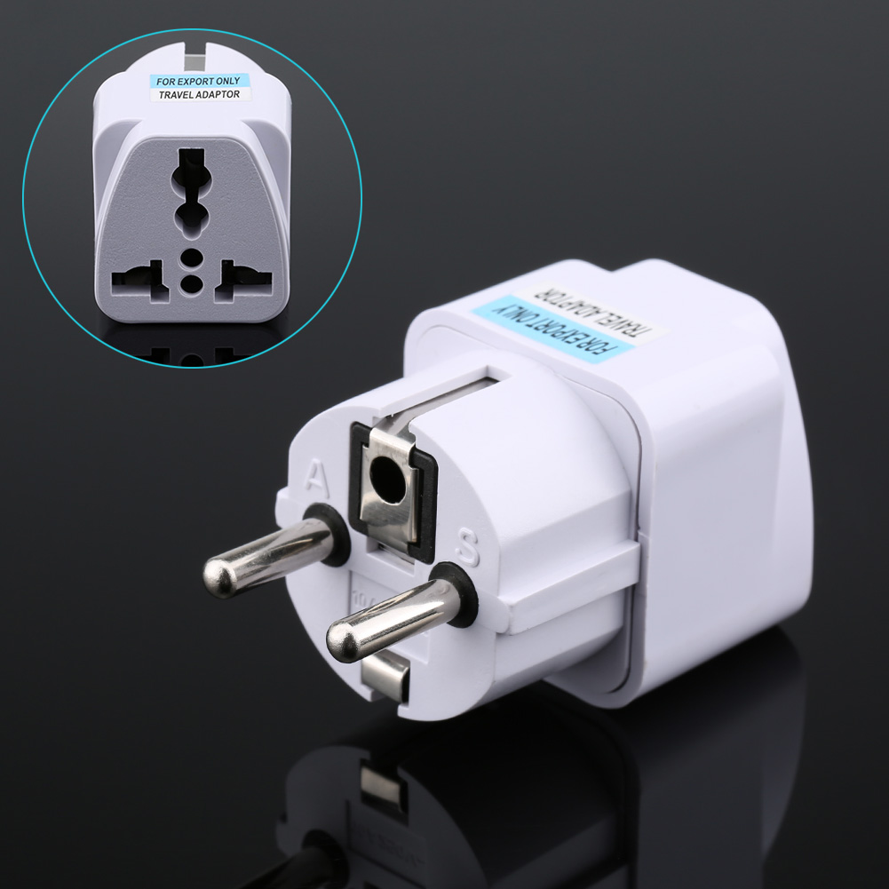 Universal US UK AU To EU Plug USA To Euro Europe Travel Wall AC Power Charger Outlet Adapter Converter