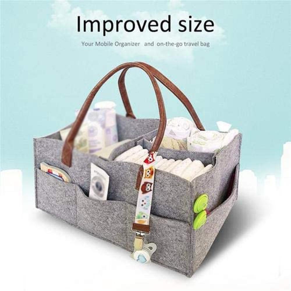 Baby Windel Caddie Tragbare Organizer Tasche Faltbare Fühlte Fächer Halfter Für Ändern Tisch Und Auto Kindergarten Wesentliche murmeln