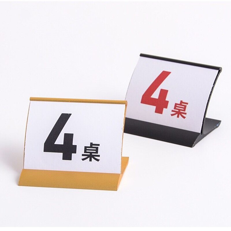 120*106mm Marketing Poster Sign Holders Small Name Plate Photo Ads Frame Place Card Holder Tag Pricing Display Stand
