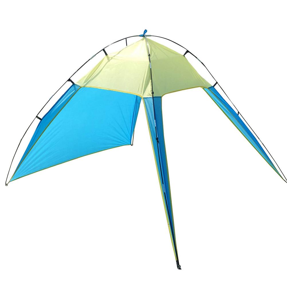 Outdoor-angel-picknick-strandzelt, faltbares reise-campingzelt mit tasche, uv-schutz, strandzelt/sommerstrandzelt: Blau