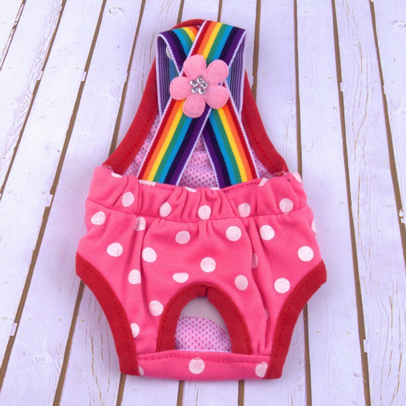 Couche pour animaux de compagnie Chien Sous-Vêtements De Femme Physiologique Sanitaire Chien Pantalon Lavable Femme Culotte Gainante Menstruation Culotte: dark pink / M