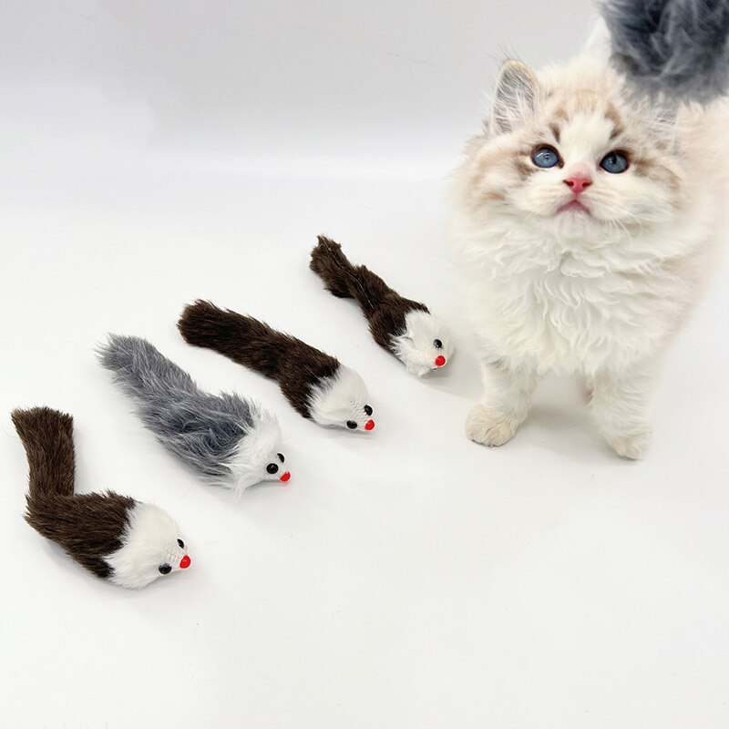 Simulation Maus Katze Spielzeug Lustige Weiche Katzenminze Plüsch Maus Klang Quietschende Spielzeug für Katzen Beißen Widerstand Interaktive Kätzchen Haustier Spielzeug