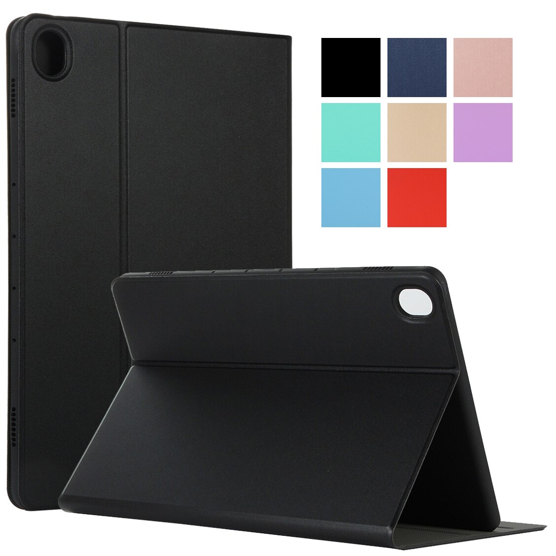Til huawei mediapad  m6 10.8 etui blød tpu slim folio stativ beskyttende tablet funda cover til huawei mediapad  m6 10.8 tommer