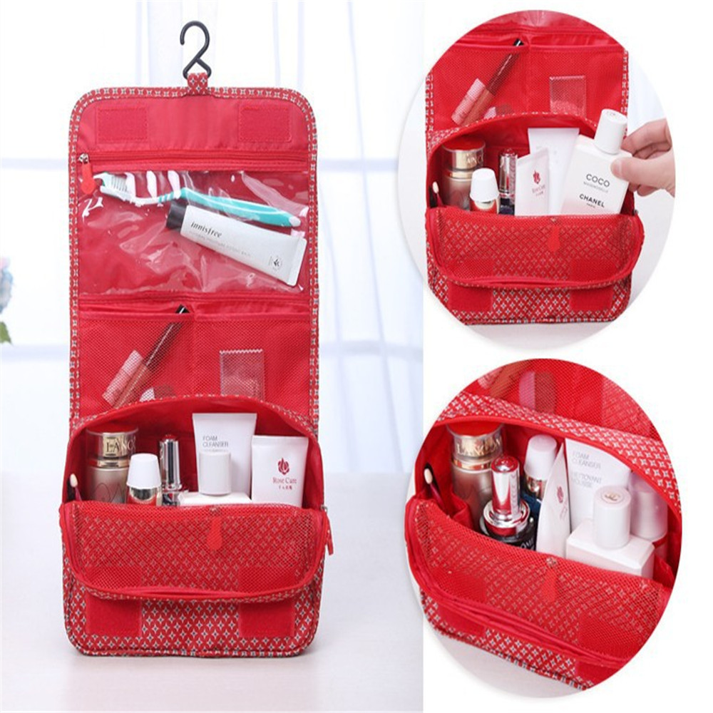 travel portable hanging folding toiletry bag storage bag