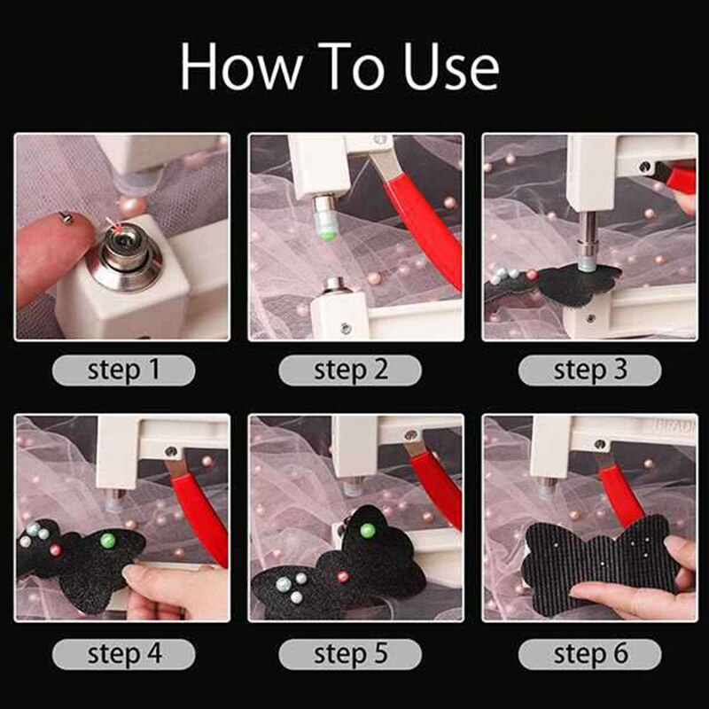 Pearl Setting Machine DIY Handmade Beads Hand Press Tool For Clothes Crafts Fixing Machine Pearl Setting Machine Tools