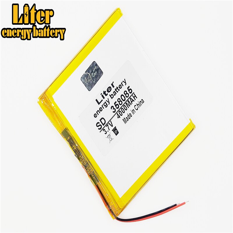 358085 3.7 V 4000 mah tablet battery brand tablet general polymer lithium battery