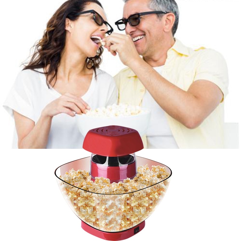Popcorn Maker Mini per Uso Domestico Automatico Macchina per I Popcorn Fai da Te di Mais Macchina per Popcorn Utensili da Cucina Spina di Ue: Default Title