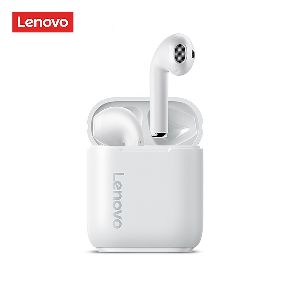 Lenovo TWS Earbuds Bluetooth 5.0 Wireless Earphone LP1/LP1S/LP2/X9/XT90/X18 Noise Cancelling with Mic Sport Earphones: LP2 white