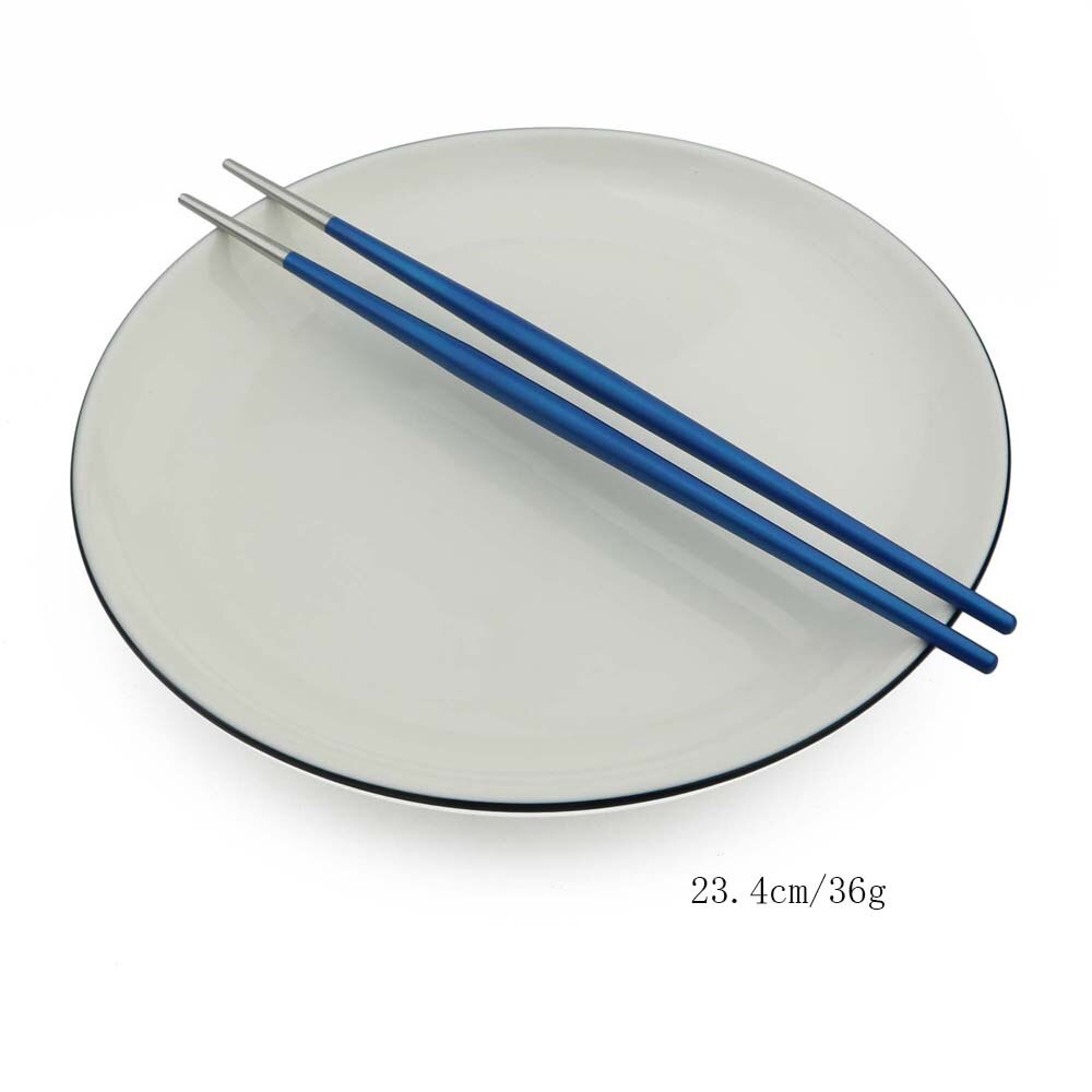 1 Pair Korean Stainless Steel Chopsticks Food Grade Japanese Food Hashi Chop Sticks Sushi Dinnerware Cooking Utensils