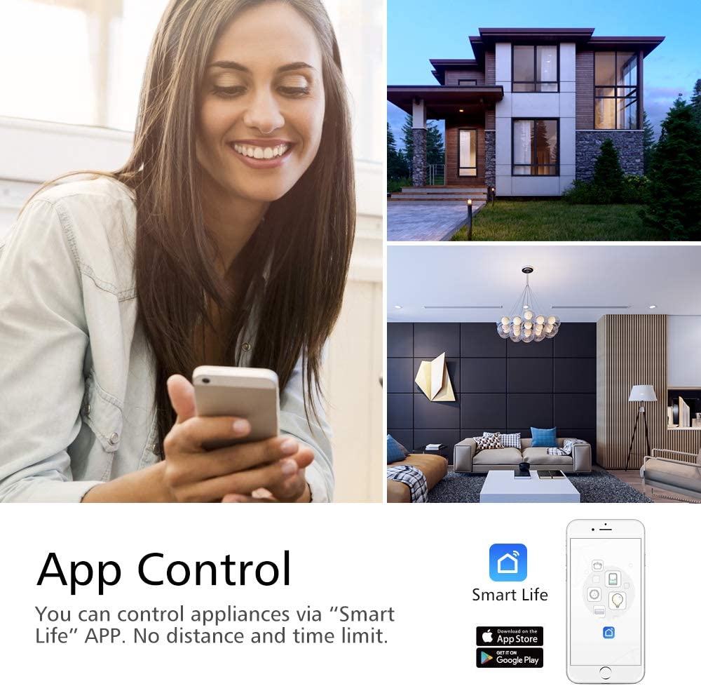 EMylo Zigbee luz WiFi inteligente interruptor de palanca de cambio de trabajo con la ZigBee Central cuenta regresiva de la función de Control de voz 1