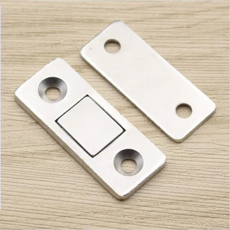 stärker, ultradünner, magnetischer Türschnäpper, Türschließer, Türriegel, Türmagnet für Möbel, Schrank, Schrank mit Schrauben