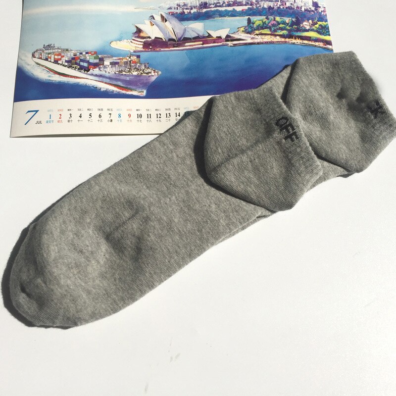 Mannen Sokken Mannen Brief Tij Art Ankle Sokken Off Brief Katoen Zwart Grijs Korte Witte Sokken Man Casual Engels Woorden sok: A2