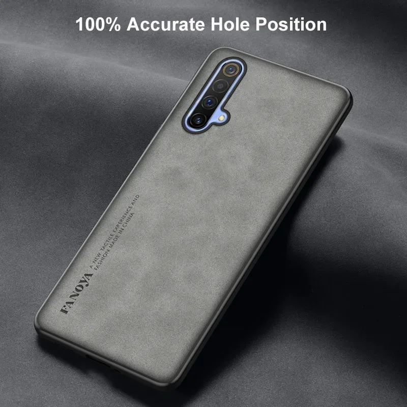 Luxe Pu Lederen Hoesje Voor Realme X3 Superzoom Back Cover Matte Bescherming Siliconen Telefoon Case Voor Realme X50 Pro Realmex3 Coque