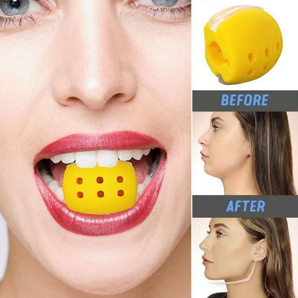 Slicone Facial Toning Tool Food Grade Portable Equipment Training Muscle JawLine Exercise Jaw Neck Face Fitness Ball Jawrsize