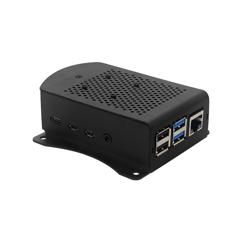 Himbeere Pi 4, Aluminiumlegierung, Metallgehäbenutzen, Lüftergehäbenutzen, Himbeere Pi 3, Dual-Lüftergehäbenutzen, Optional für RPi 4B 3B Plus 3B: Bronze-