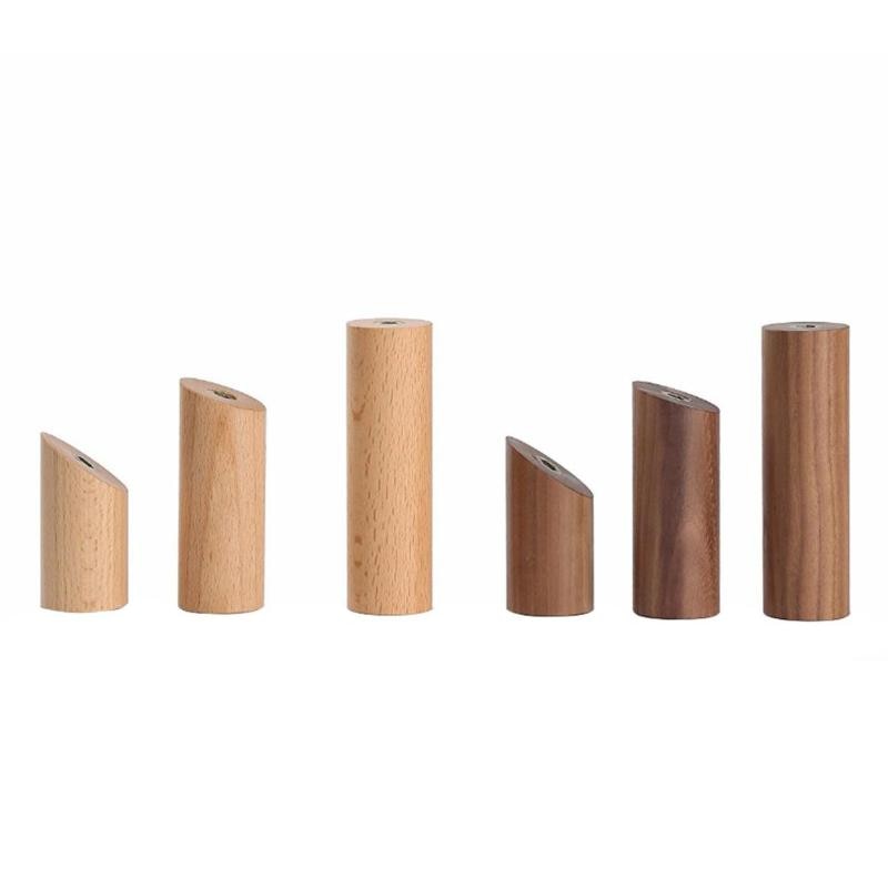Bois naturel Crochet Mural Cintre En Bois Massif Rack De Stockage De Vêtements Décoration Crochets Pour Accrocher Clé Crochets Décoratifs