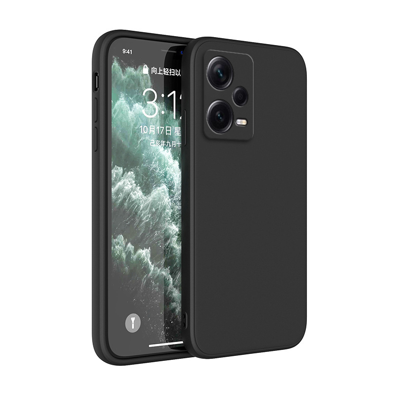 Funda cuadrada de silicona mate para Xiaomi Redmi Note 12 5G Note 12 Pro + Fundas suaves Redmi Note12 Pro Plus 5G Fundas básicas mate: EVA / Oro