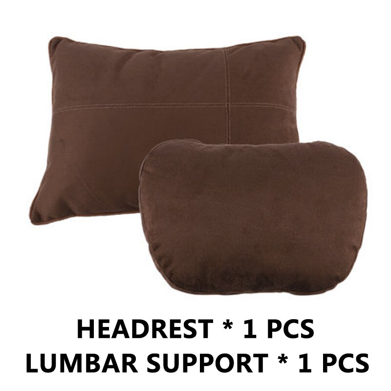 Universele Super Zachte Verstelbare Auto Reizen Hoofdsteun Hoofd Neksteun Kussens Zitkussen Ondersteuning Voor Benz W177 W215: Brown Combo