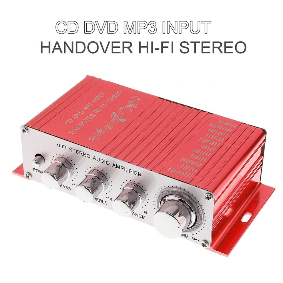 12v 5a overdragelse hi-fi auto bil stereo effektforstærker understøtter cd / dvd  / mp3 input