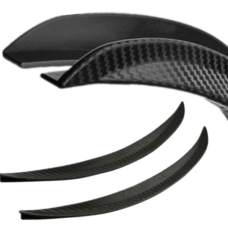 4 st 40cm universal bil kolfiber stänkskydd fläckar stänkskydd stänkskydd båge hjul ögonbryn läpp för bil lastbil suv