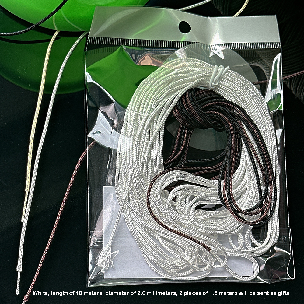 Corda per diabolo specializzata, cavo, corde hanno una corda speciale per diabolo con filo di nylon con nucleo in fibra: nero