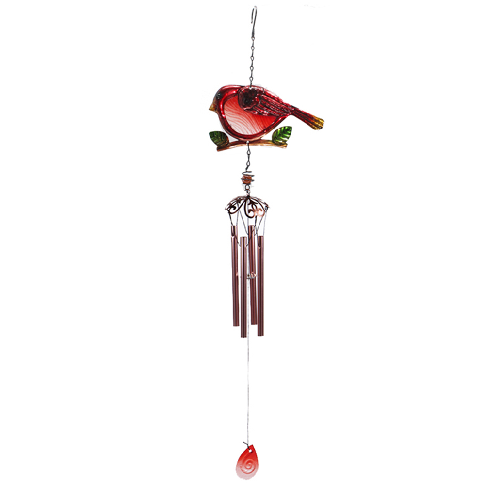 Portable Metal Glass Decor Wind Chimes Cute Bird Wind Chimes Home Window Balcony Yard Hanging Bells Outdoor Garden Ornament: A4