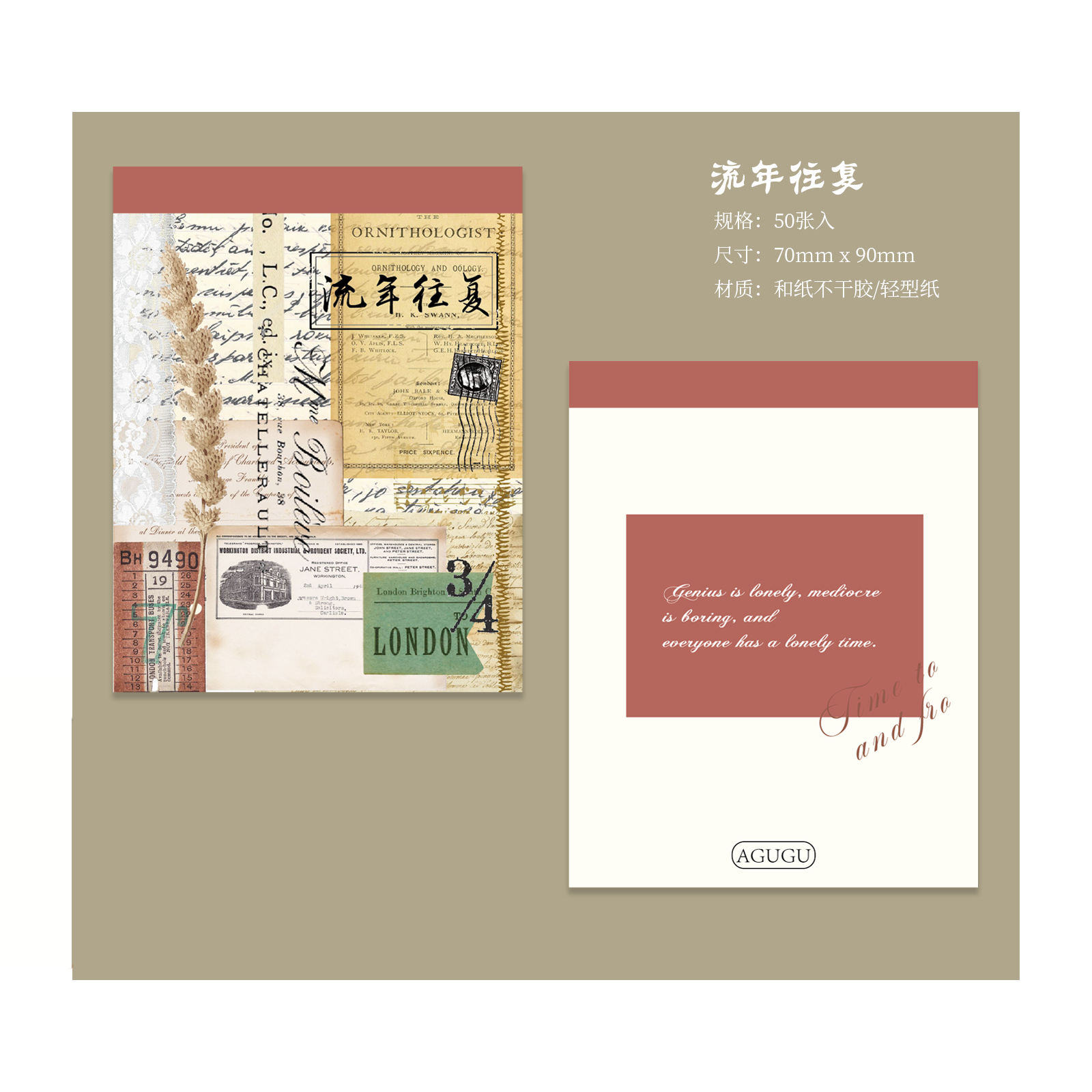 Libro de escritura con Collage Vintage, pegatinas, diario de chatarra, ephemera, papel artesanal, álbum de recortes, Manual decorativo: 7