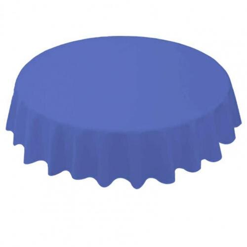 80%HOT84 Inch Round Tablecloth Simple Disposable PE Waterproof Thicker Table Cover Fabric for Home: Navy