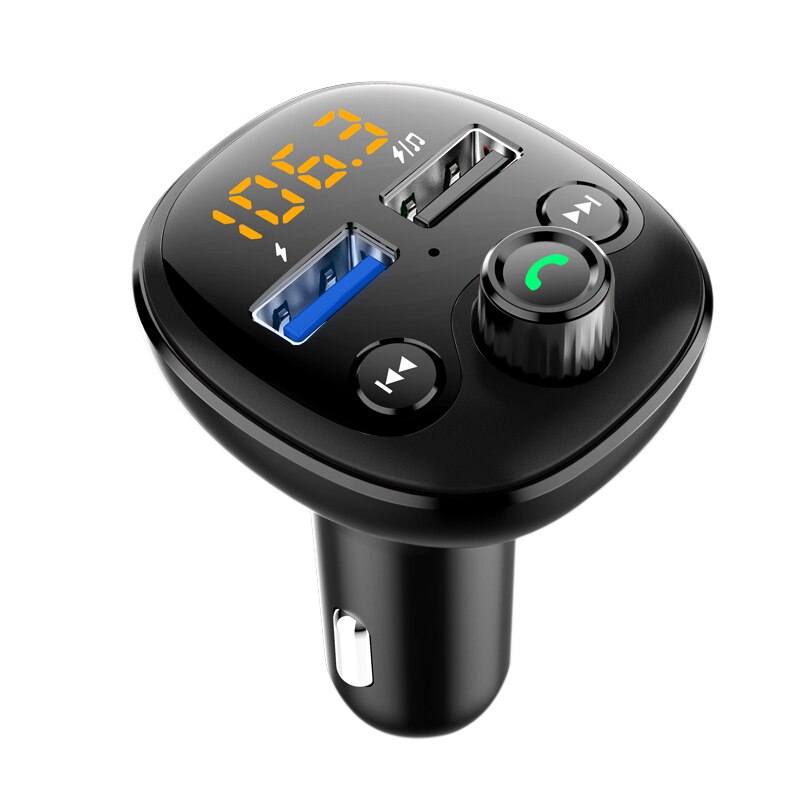 QC 3,0 Schnelle Auto Ladegerät Bluetooth Dual USB Mobile Auto Telefon Ladegerät Fm Transmitter Schnelle Lade MP3 TF Karte Musik auto Kit player: Default Title
