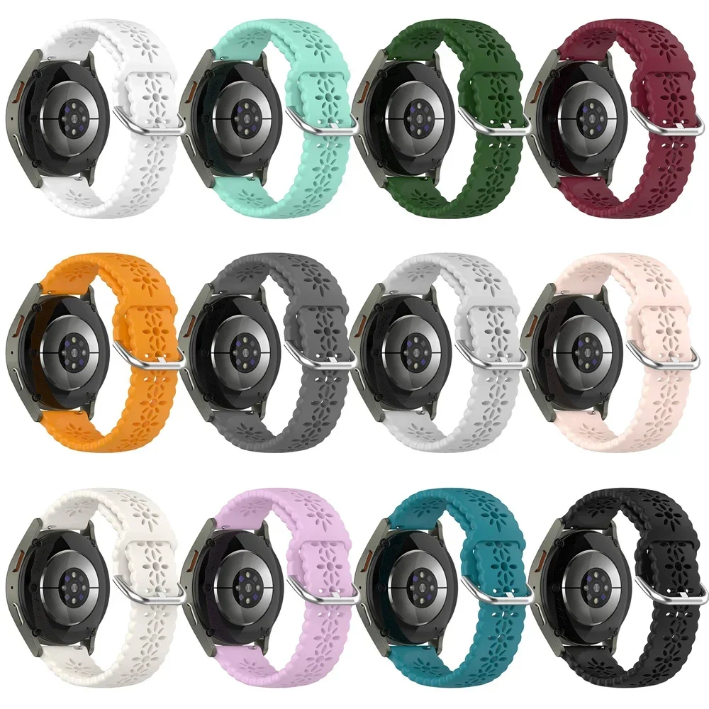 Silikonrem til fossil gen 6 44mm gen 6 gen 5 5e/ gen 5 lte 45mm rem, erstatning til armbånd 20mm 22mm pustende tilbehør