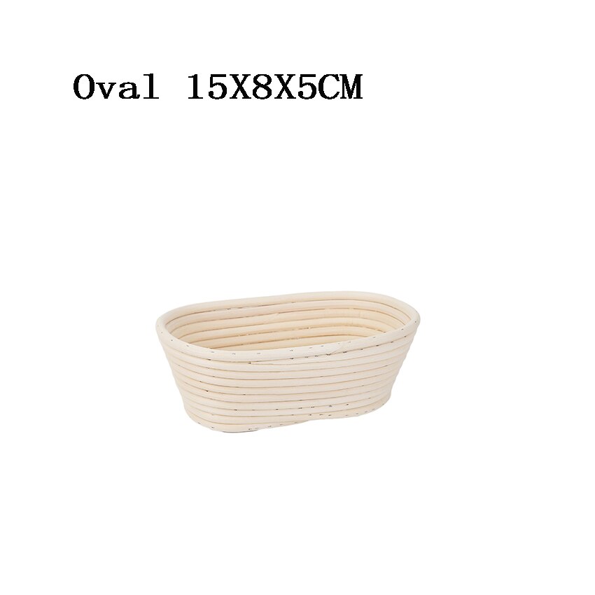 Natuurlijke Brood Proofing Mand Ovale/Ronde Rotan Rieten Deeg Gisting Manden Thuis Bakken Tools Keuken Accessoires: Oval15X8X5CM