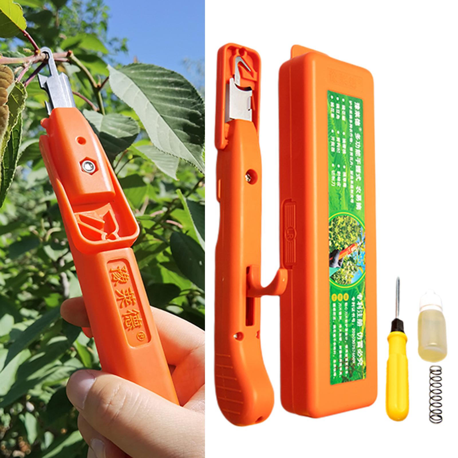 Handheld Fruit Picker W/ Screwdriver Bended Blade Thumb Knives for Garden Sichuan Peppercorn