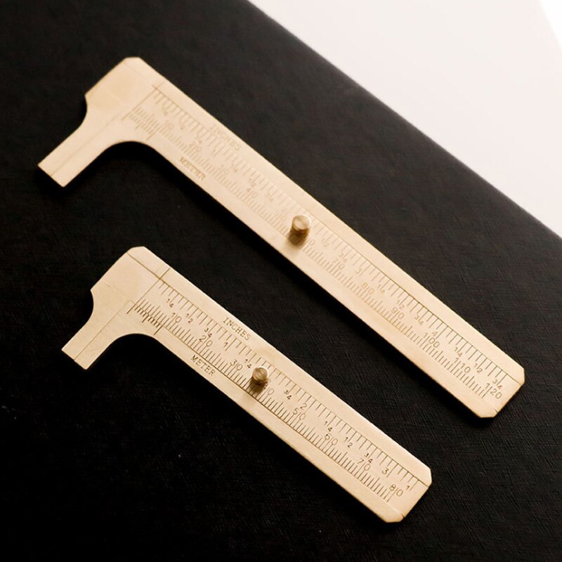 Caliper brass ruler Measuring tools for school student Educational Supplies