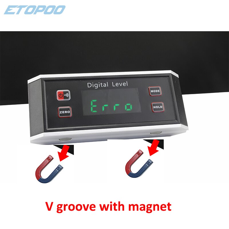 Digital Protractor Electronic Protractor inclinometer with magnet illuminate Level Angle Gauge Level Box Inclinometer: typeB