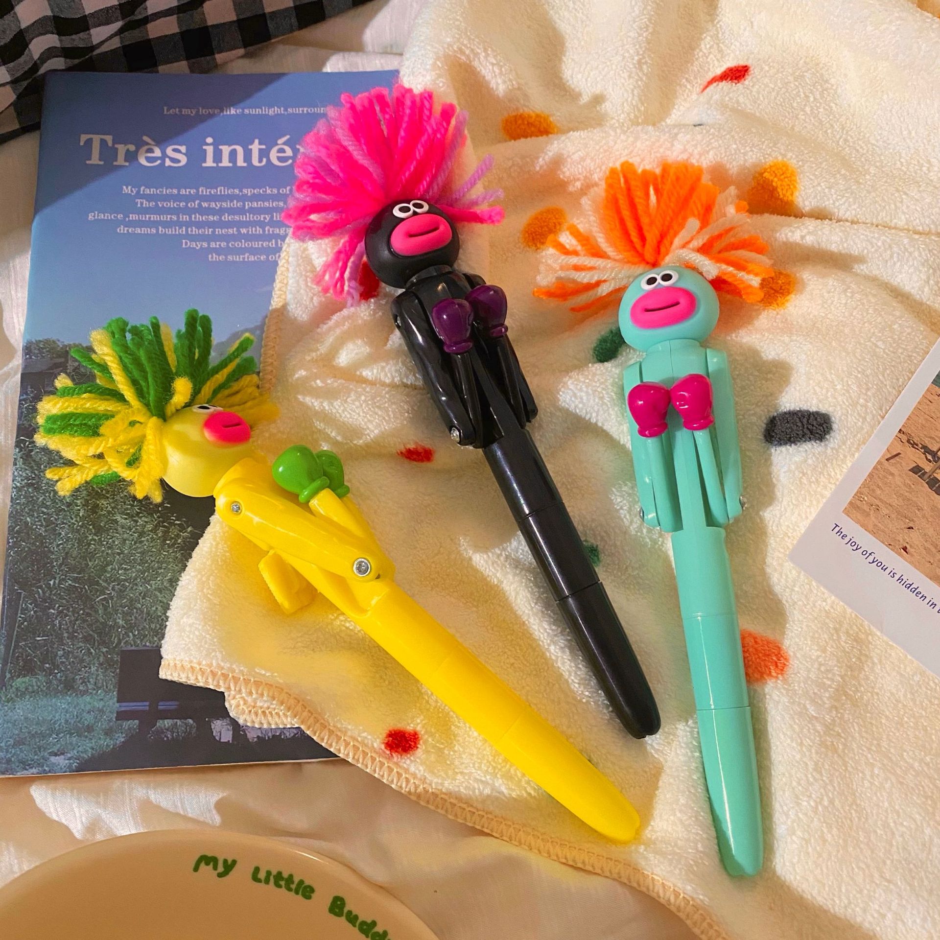 Kugelschreiber, lustiger Stift, Unterschrift Kuli 1.0, niedlicher Charakter-Puppenstift, Boxstift, Schreibstift, glattes Schreiben