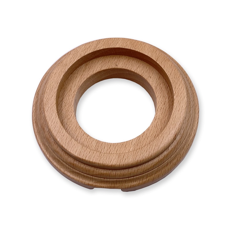 Home Improvement Retro Switch Socket Wooden Base Wall Lamp 1-3 Gang Power Switch EU Socket Wooden Base