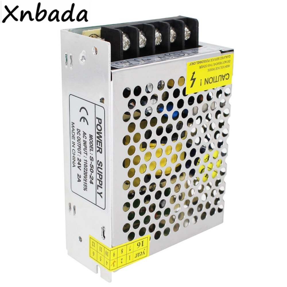 DC24V 2A Led Power Supply Transformer Constant Current Led Driver 48W Led Power Adapter AC100-240V