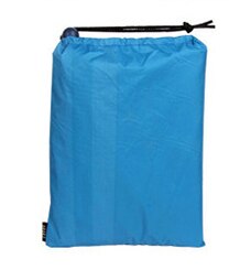 3 em 1 multi-função adulto capa de chuva masculino feminino mochila ao ar livre capa de chuva para acampamento caminhadas poncho à prova de chuva: CÉU AZUL