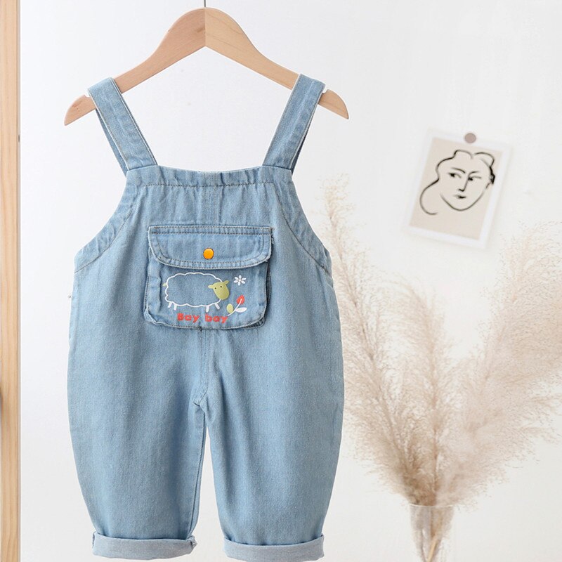 IENENS Baby Overalls Toddler Clothes Boy Girl Jumpsuit Playsuit Infant Denim Jeans Dungarees Spring Autumn Pants