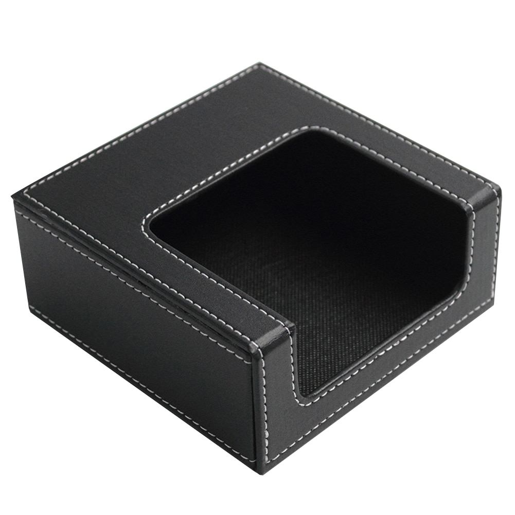 Car Bathroom Desktop Square Dispenser Office PU Leather Tissue Box Kitchen Restaurant Hotel Paper Towel Organizer Napkin Storage