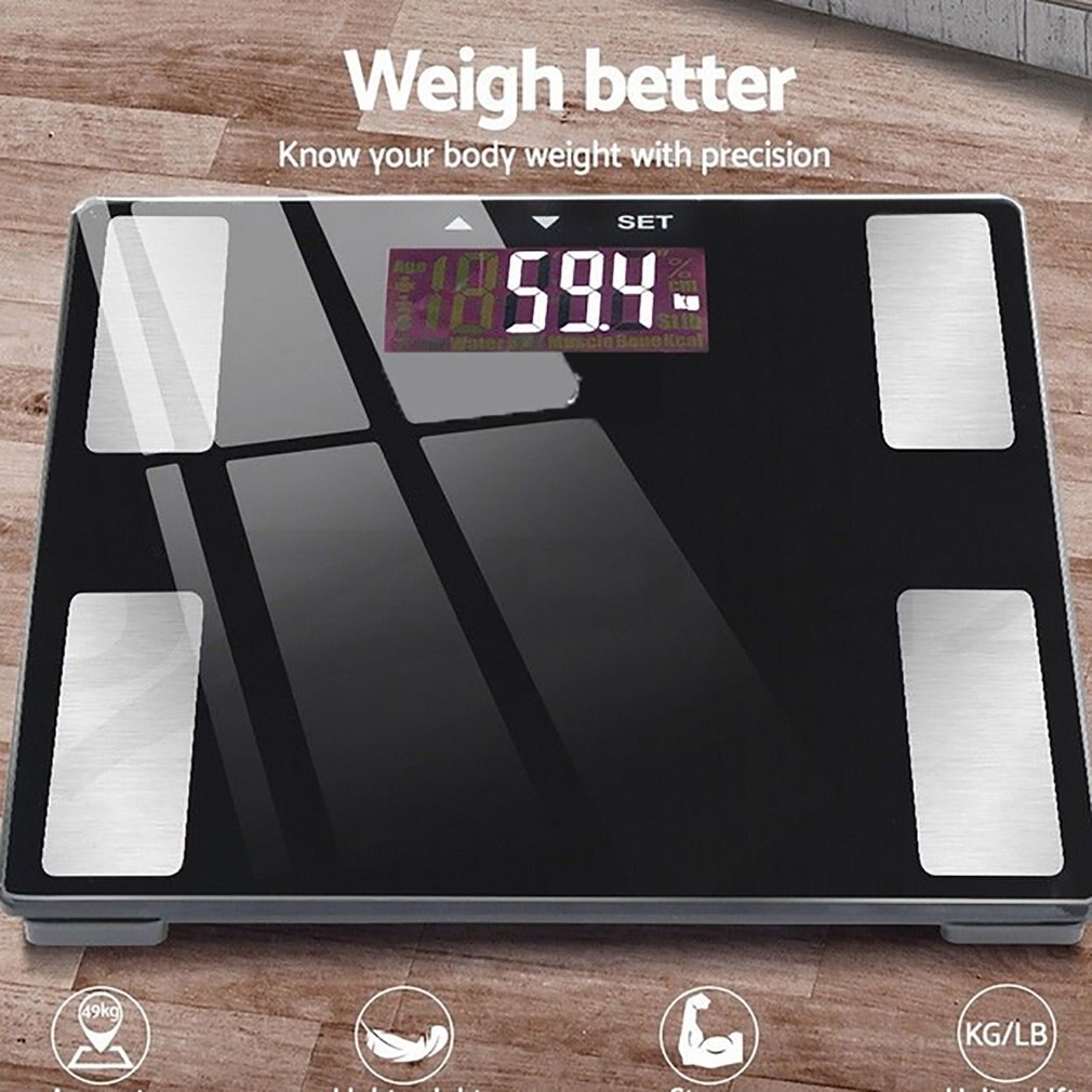 Multifunctional High Precision LCD Display Household Bathroom Body Scales Electronic Digital Weight Balance Scales