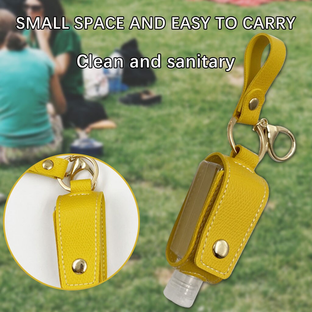 Lightweight Travel Bottle And Keychain Holder Refillable Empty Bottles For Hand Sanitizer holster outdoor portable Kitchen: F
