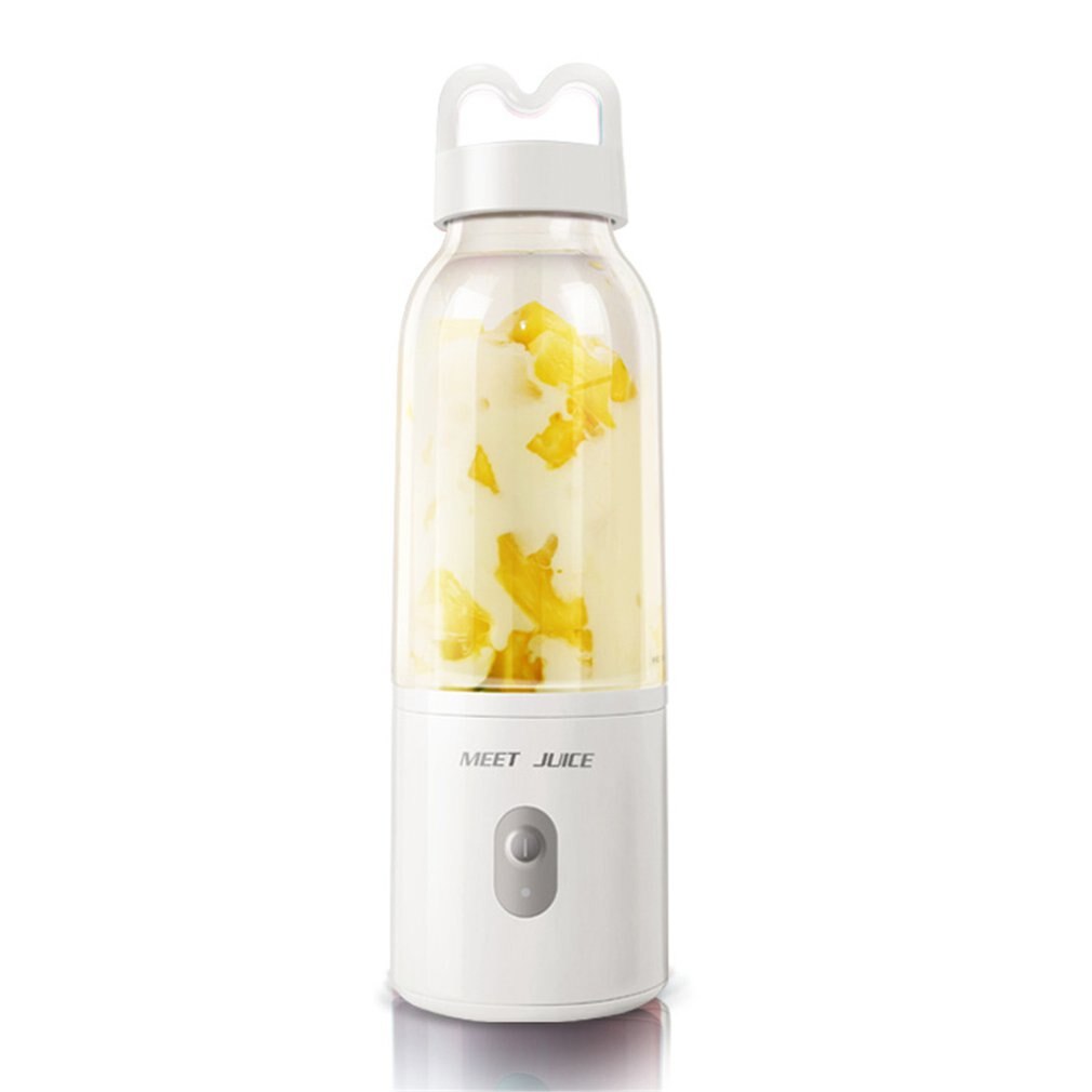 Draagbare oplaadbare / elektrische blender sapcentrifuge mixer blenders fruitpers voedsel usb maker snelle sapblender: Wit