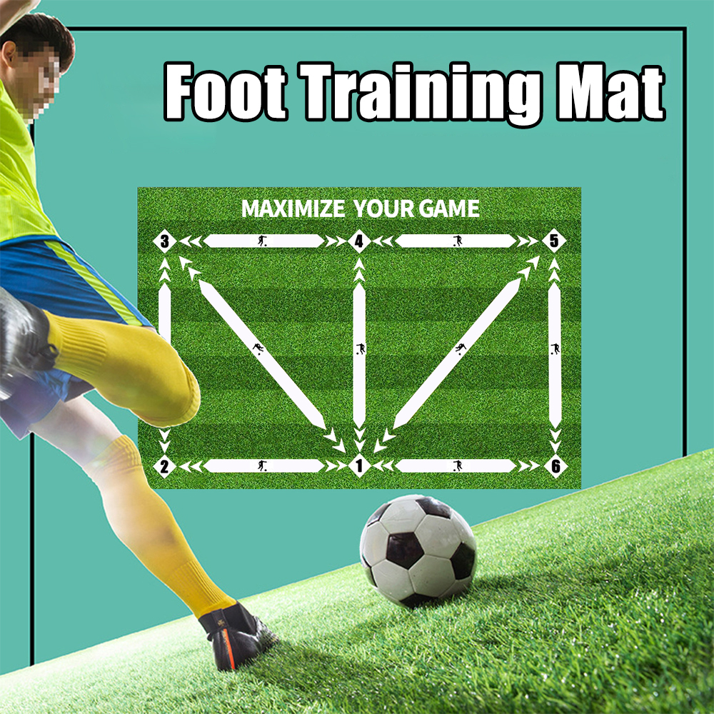 Football Training Mat Durable Non Slip Foldable Kids Adults Training Mat Football Training Indoor Ourdoor Equipment