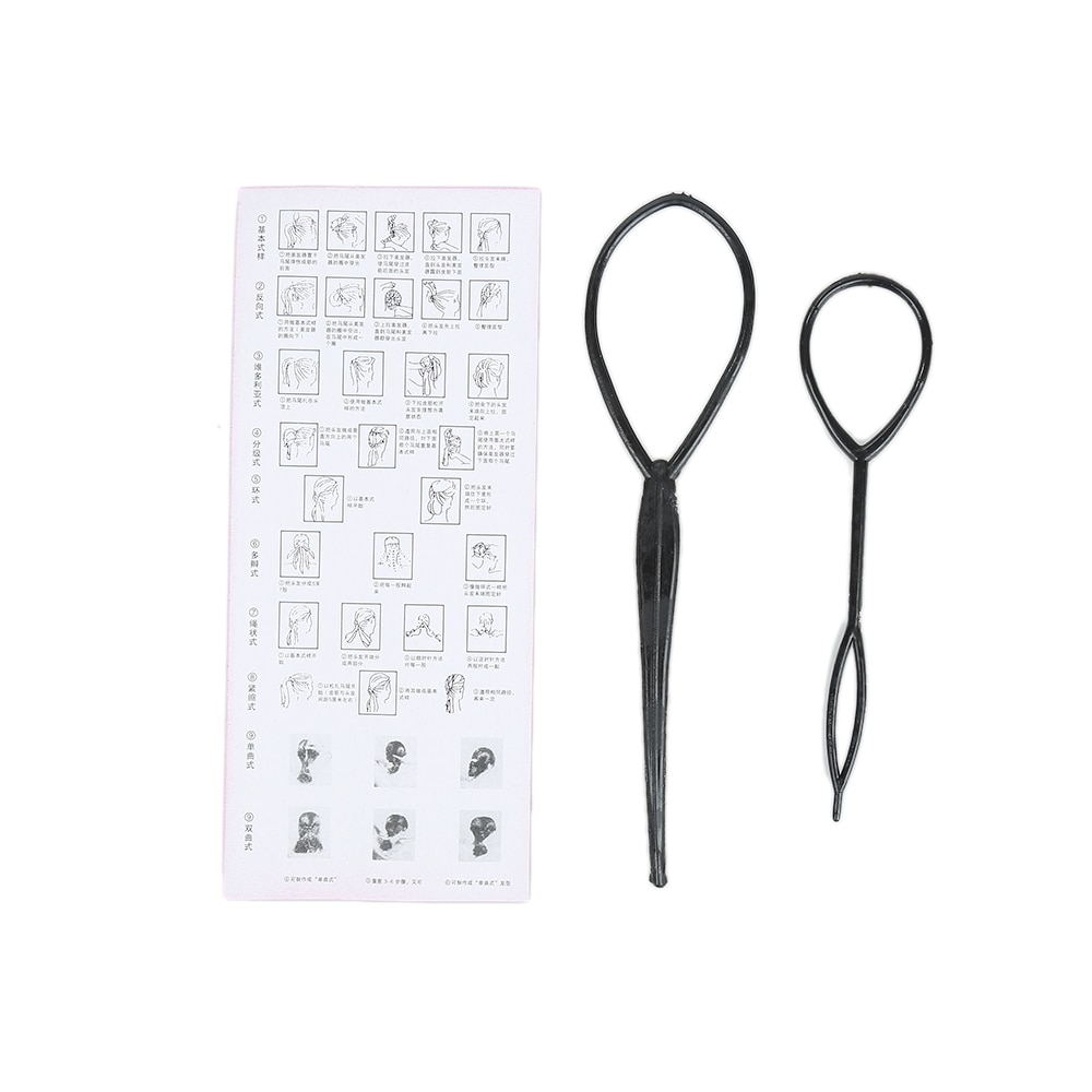 Magia zaplatanie włosów włosów igły kucyk włosów skręcać plecionka DIY narzędzie skręcać lokówki stylizacji spinka robić włosów oplatarki TSLM2: 02