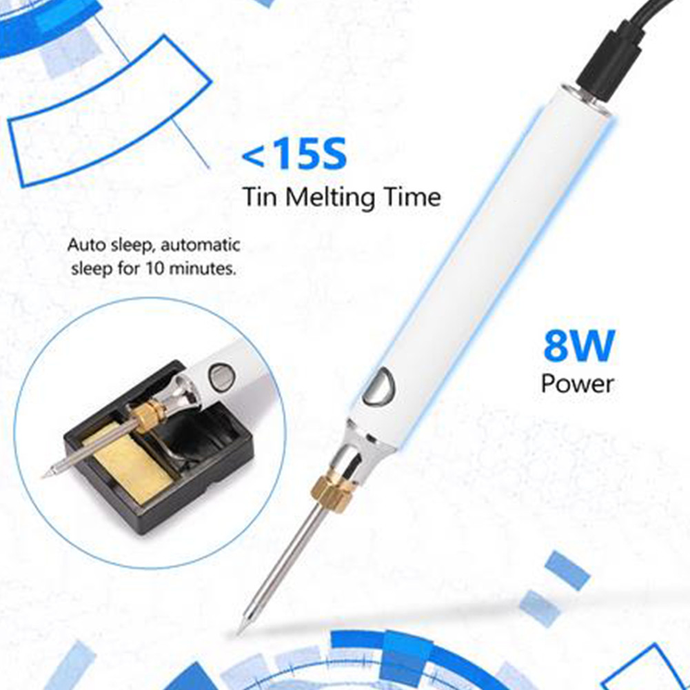 4 Sets Mini Portable 5V8W Electric USB Soldering I... – Vicedeal