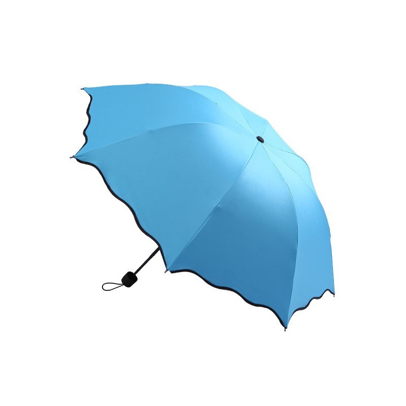 Lady Magic Flowers Umbrella Travel Parasol Folding Rain Windproof Umbrella Folding Anti-UV Sun/Rain Umbrella: E