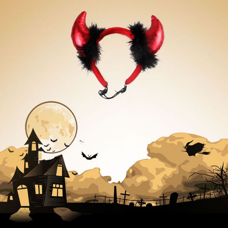 Halloween huisdierbenodigdheden halloween kat hoorn pet vampier kleine duivel volwassen hoorn pet